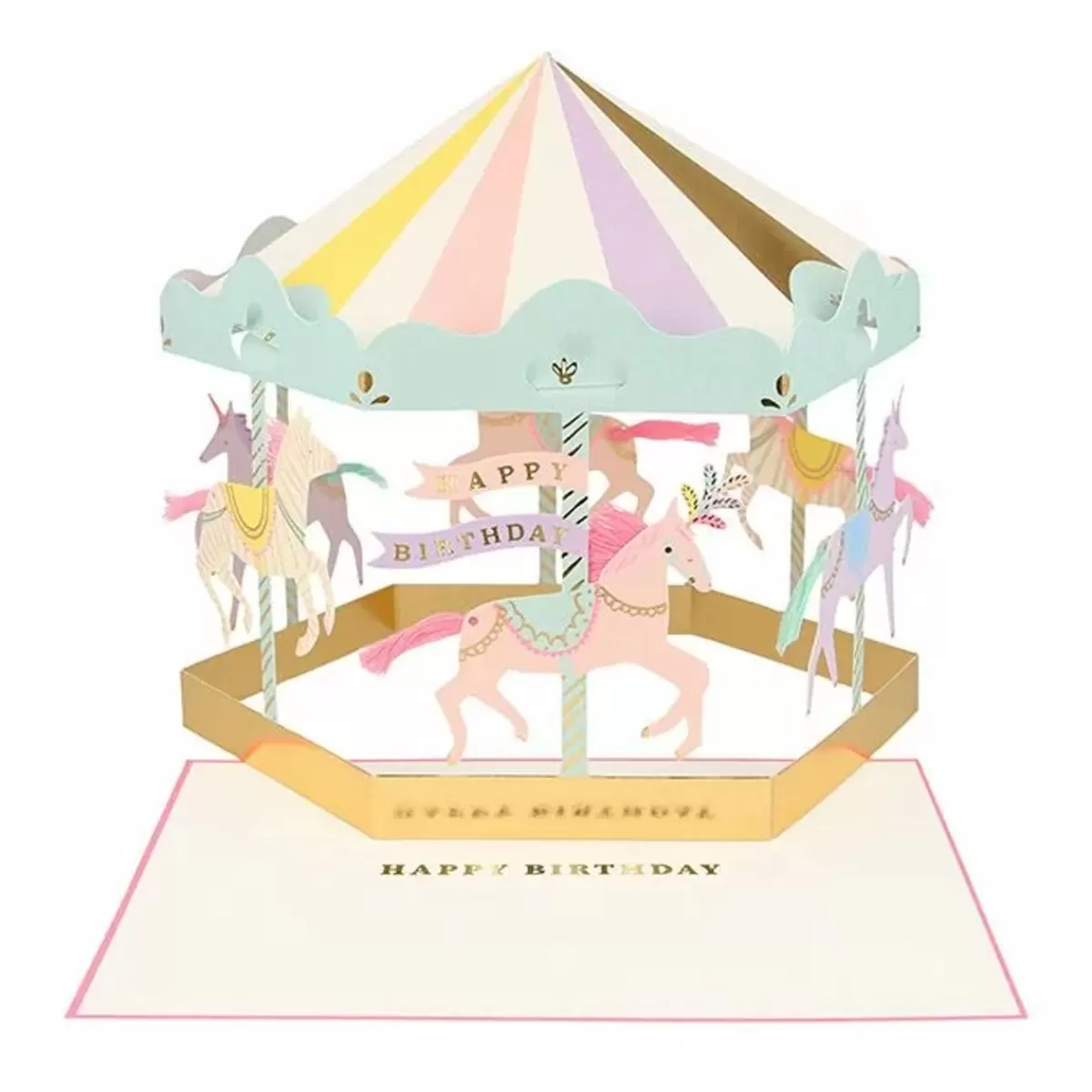 Circus-Meri Meri Wenskaart Carousel