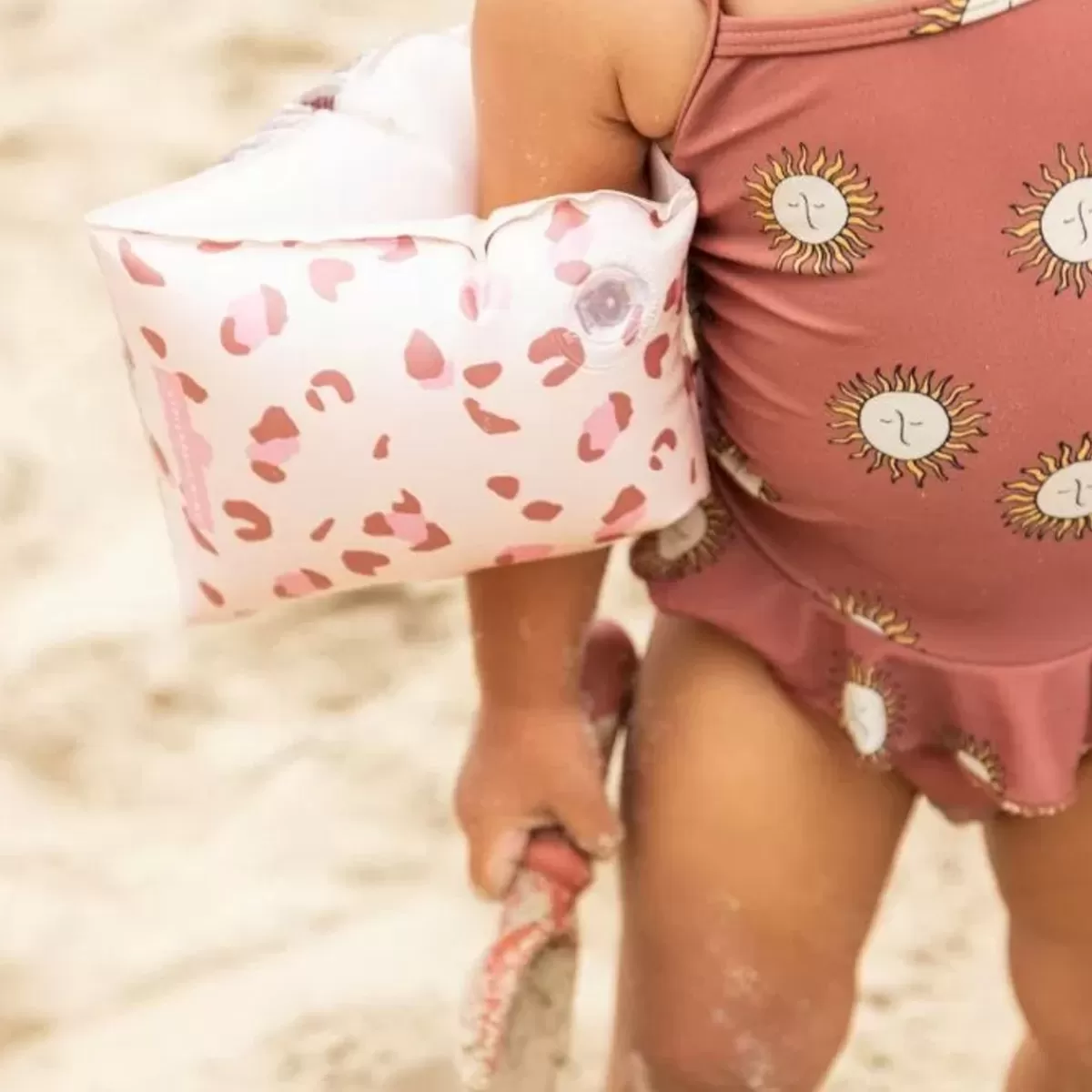 Babyspeelgoed-Swim Essentials Zwembandjes Panter Old Pink (0-2 Jaar)